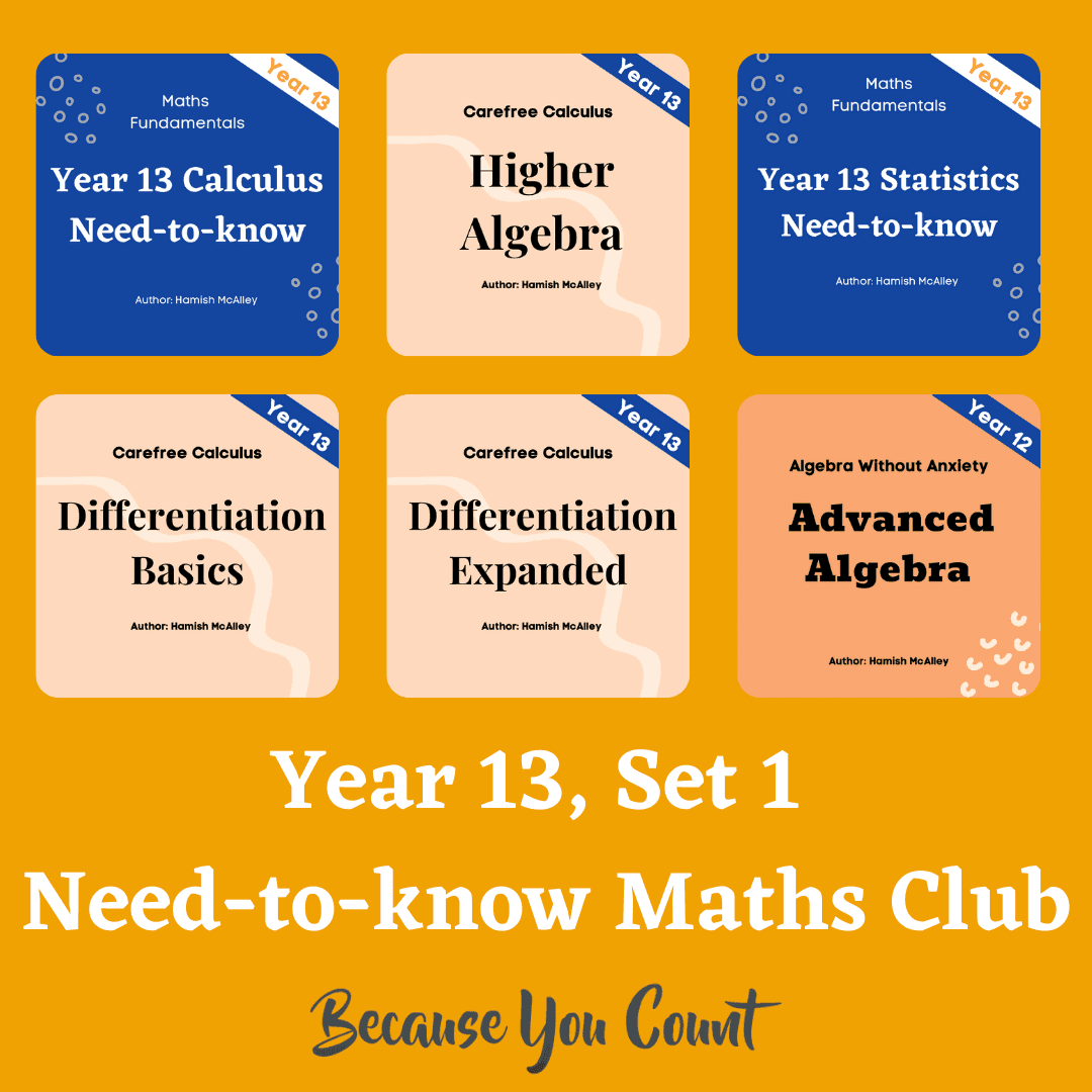 Need-to-know Maths Club; Conquer Math, conquer life, Year 13, Set 1
