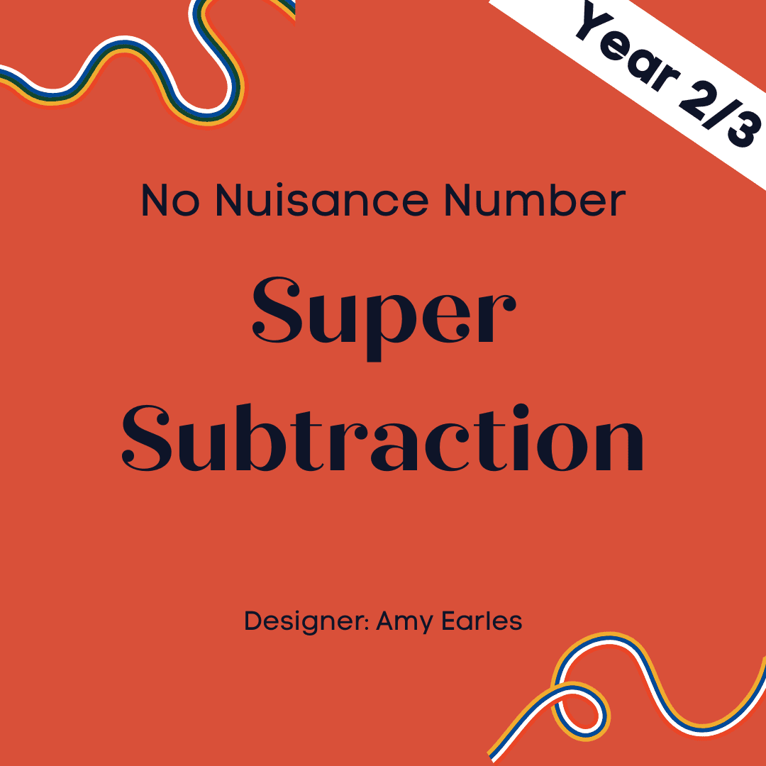 No Nuisance Number - Super Subtraction - Year 2/3 - 5 modules with 5 assessment quizzes